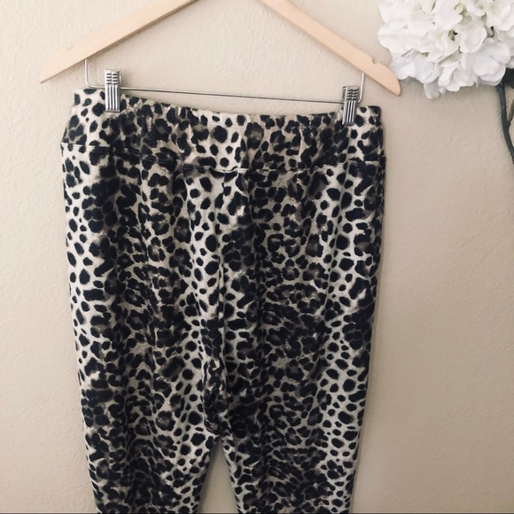 Animal Print Brushed Joggers - Picture 4 of 5